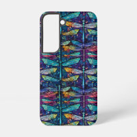 Stained Glass Dragonfly Design
