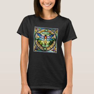 Stained Glass Dragonfly T-Shirt