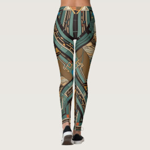 Stained Glass Earth Tone Leggings