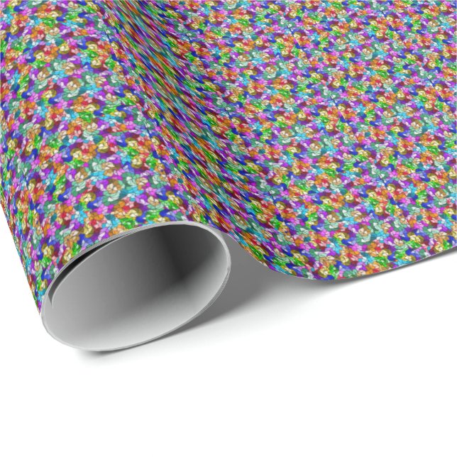 Stained Glass Effect Wrapping Paper (Roll Corner)