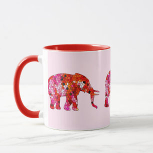 Stained Glass Elephant Mug