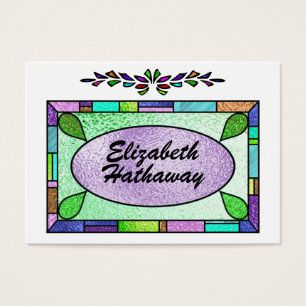 Stained Glass Enclosure / Business Card by SRF