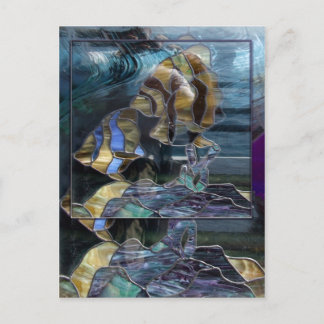 Stained Glass Fish Postcard