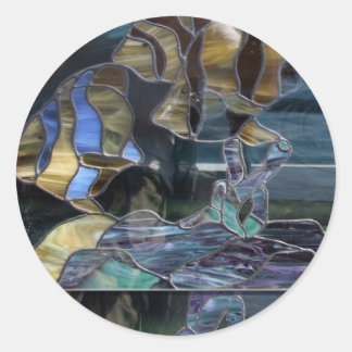 Stained Glass Fish Sticker