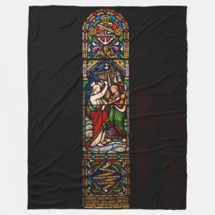 STAINED GLASS FLEECE BLANKET