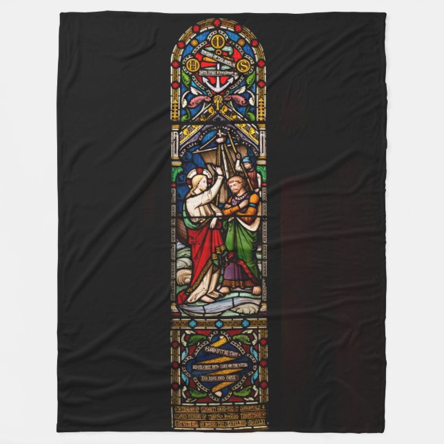 STAINED GLASS FLEECE BLANKET (Front)