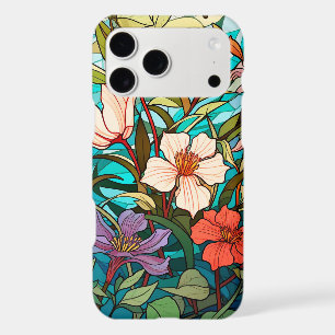 Stained Glass Floral Art Nouveau Phone Case