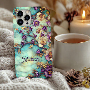 Stained glass floral  iPhone 16 case