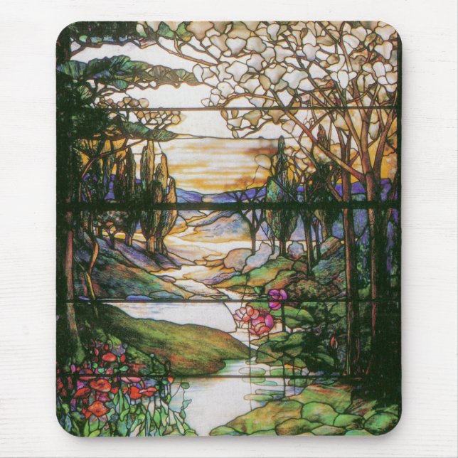 Stained Glass Floral Mousepad (Front)