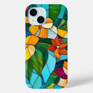 Stained Glass Floral Nature Art Phone Case Gift