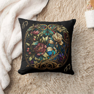 Stained Glass Floral Surprise Cushion