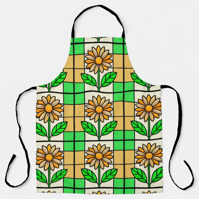 Stained Glass Flower Apron (Front)
