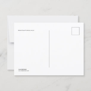 Stained Glass Flower Pot Acrylic Artwork Postcard