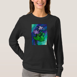 Stained Glass Flower Spray T-Shirt