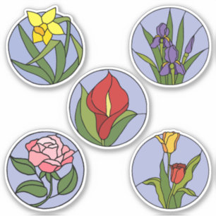 Stained Glass Flowers
