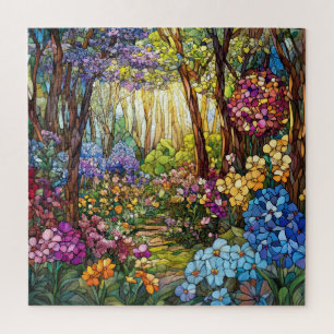 Stained Glass Forest Puzzle
