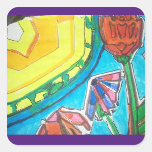Stained Glass Garden Stickers