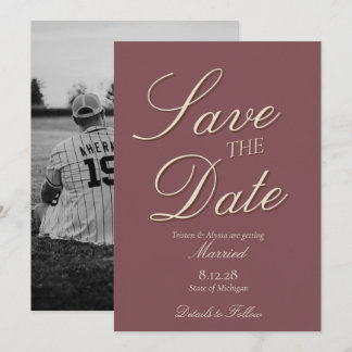 Stained Glass Garden Wedding Save The Date