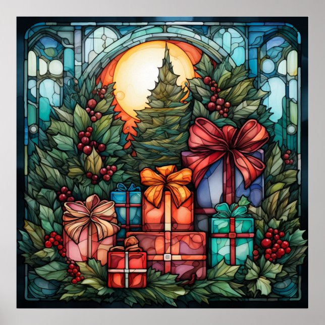 Stained Glass Gifts Poster (Front)