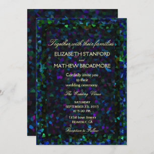 Stained Glass Glitter Invitation