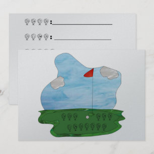 Stained Glass Golf Party Invite