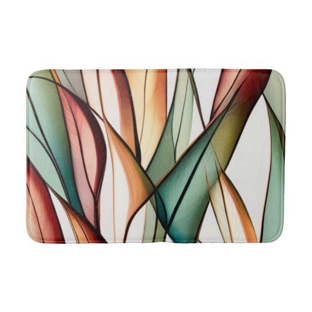 Stained-Glass Grass Bath Mat (Front)