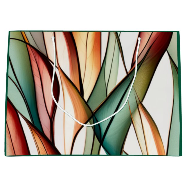 Stained-Glass Grass Large Gift Bag (Front)