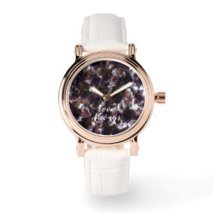 Stained Glass Grey Brown Watch