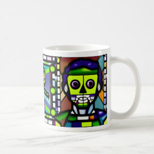 Stained Glass Halloween Zombie Mug