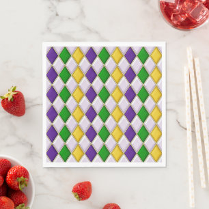 Stained Glass Harlequin Napkin