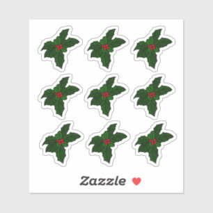 Stained-Glass Holly Berries