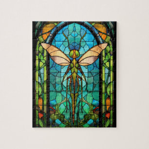 Stained Glass Insects Jigsaw Puzzle