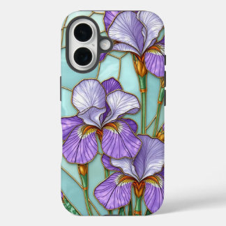 Stained Glass Iris Flower Phone Case