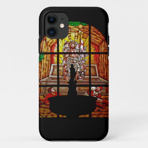 stained glass jesus iPhone 11 case