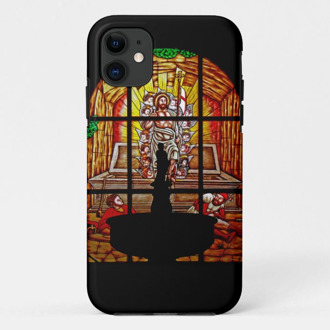 stained glass jesus Case-Mate iPhone case (Back)