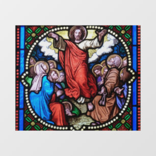 STAINED GLASS  JESUS CHRISTIAN WINDOW CLING
