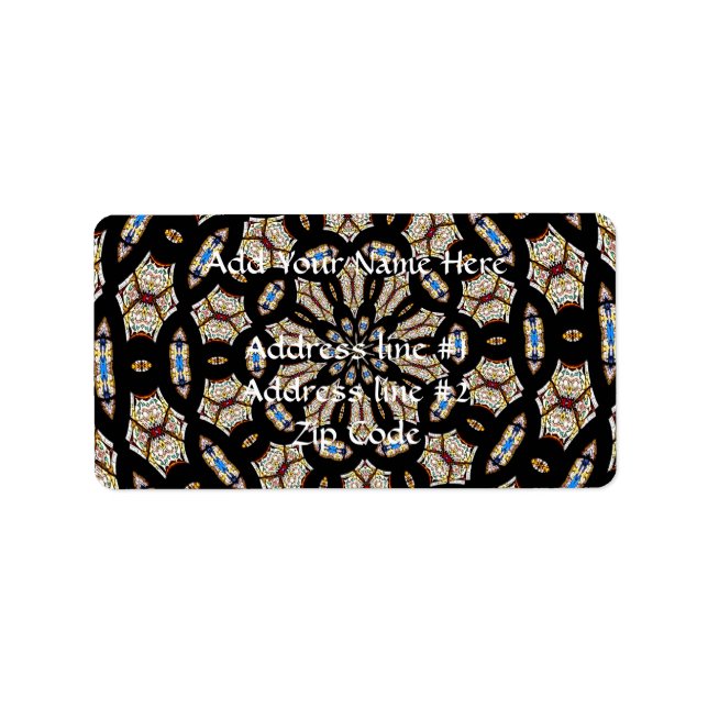 Stained Glass Kaleidoscope 2 Label (Front)