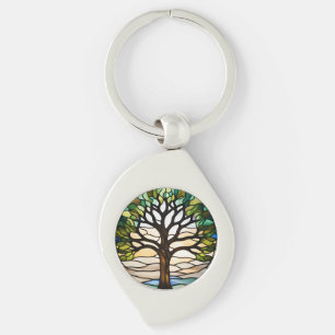 Stained Glass  Key Ring