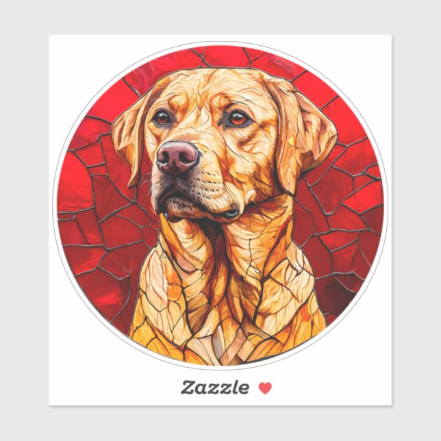 Stained glass labrador (Sheet)