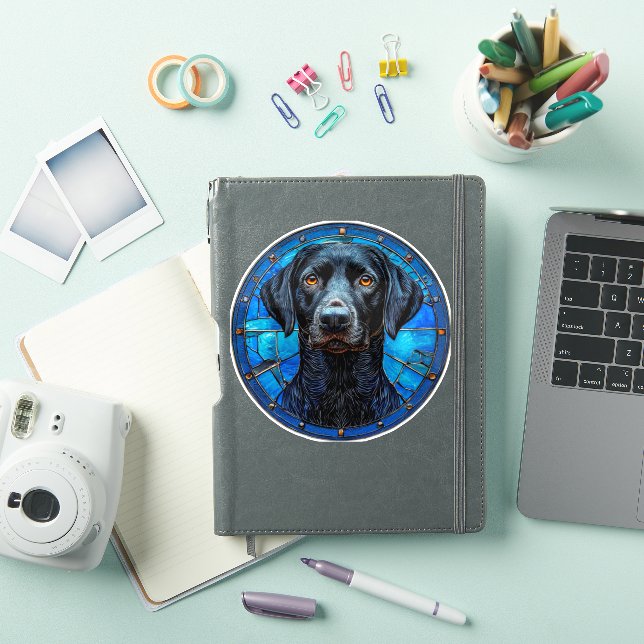 Stained glass labrador (iPad Cover)