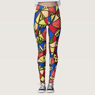 Stained glass leggings for all year 'round