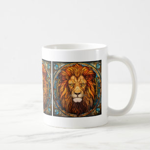 Stained Glass Lion Mug