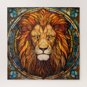 Stained Glass Lion Puzzle