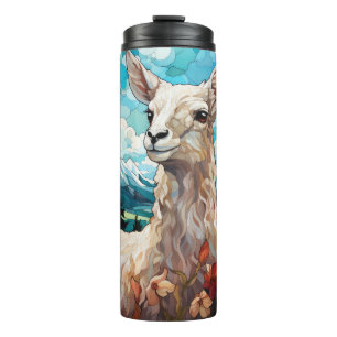 Stained Glass Llama Tumbler