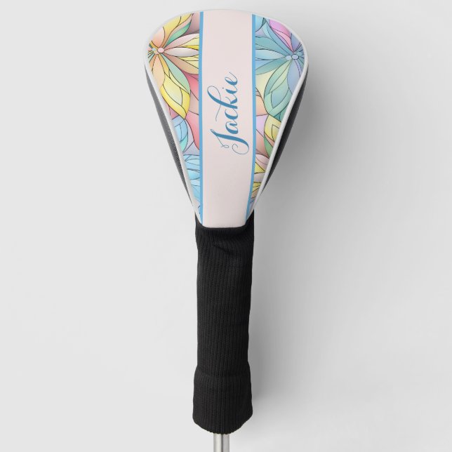 Stained Glass Look Golf Head Cover (Front)