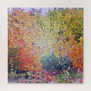 STAINED GLASS LOOK PUZZLE