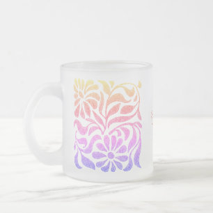 Stained Glass Look Spring Floral Art Mug
