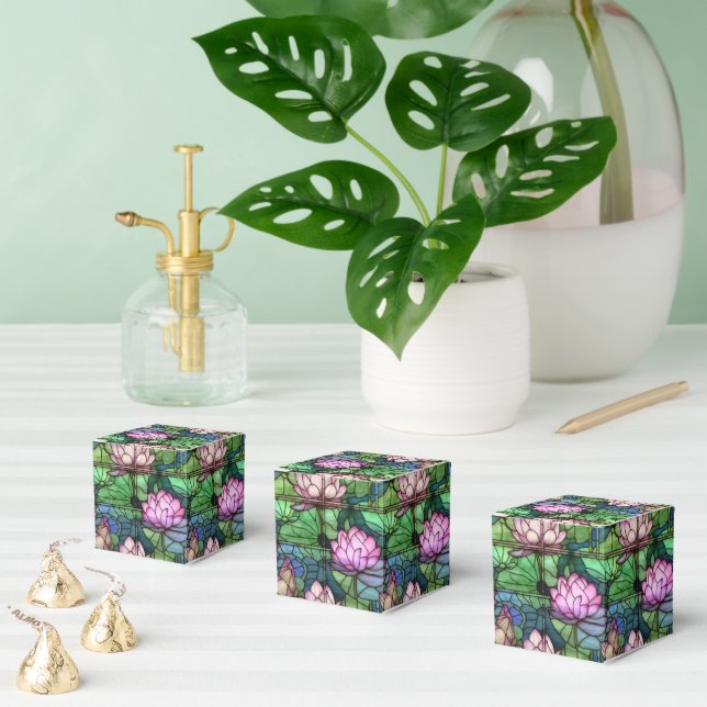 Stained Glass Lotus Favour Boxes (Multiple)
