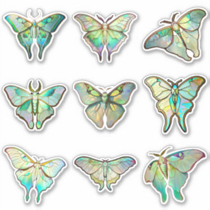 Stained Glass Luna Moths