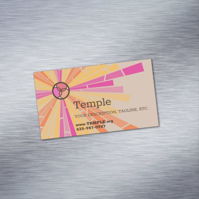 Stained Glass Magnetic Business Card (In Situ)